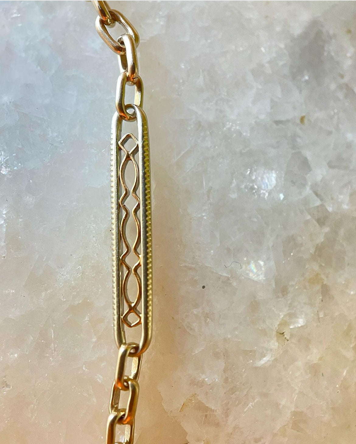14k Two Tone Gold Watch Chain- reserved for Tarrah