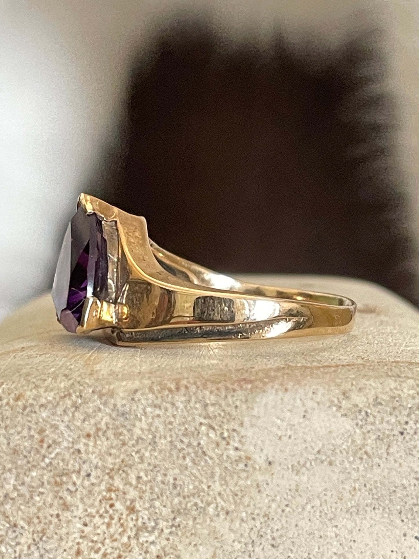 Amethyst & Turquoise Statement Ring