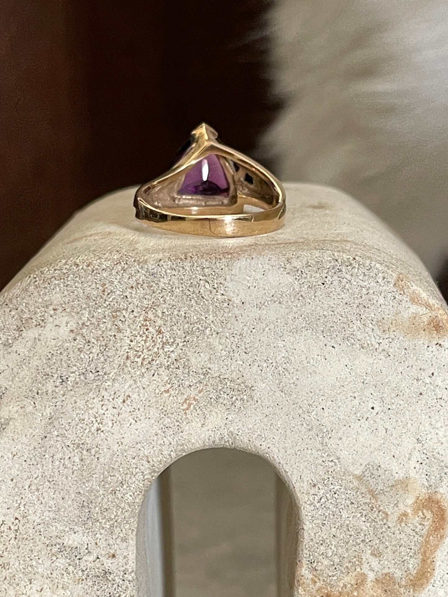 Amethyst & Turquoise Statement Ring