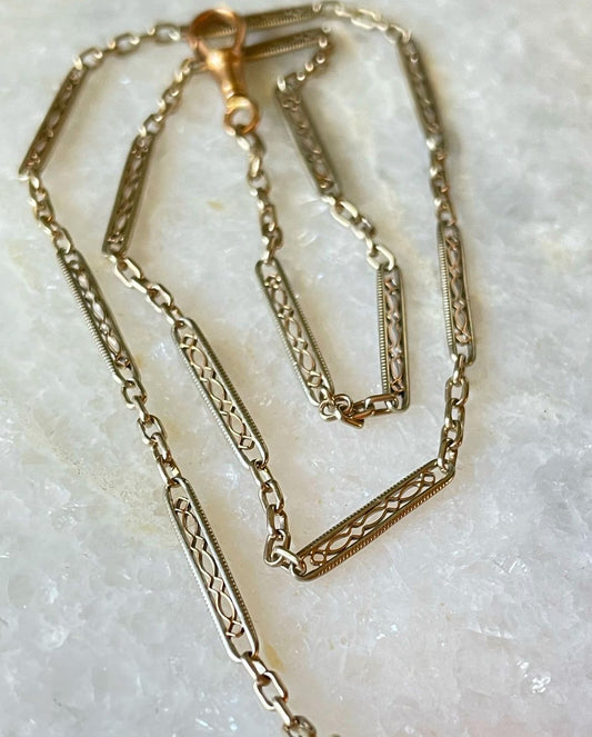 14k Two Tone Gold Watch Chain- reserved for Tarrah