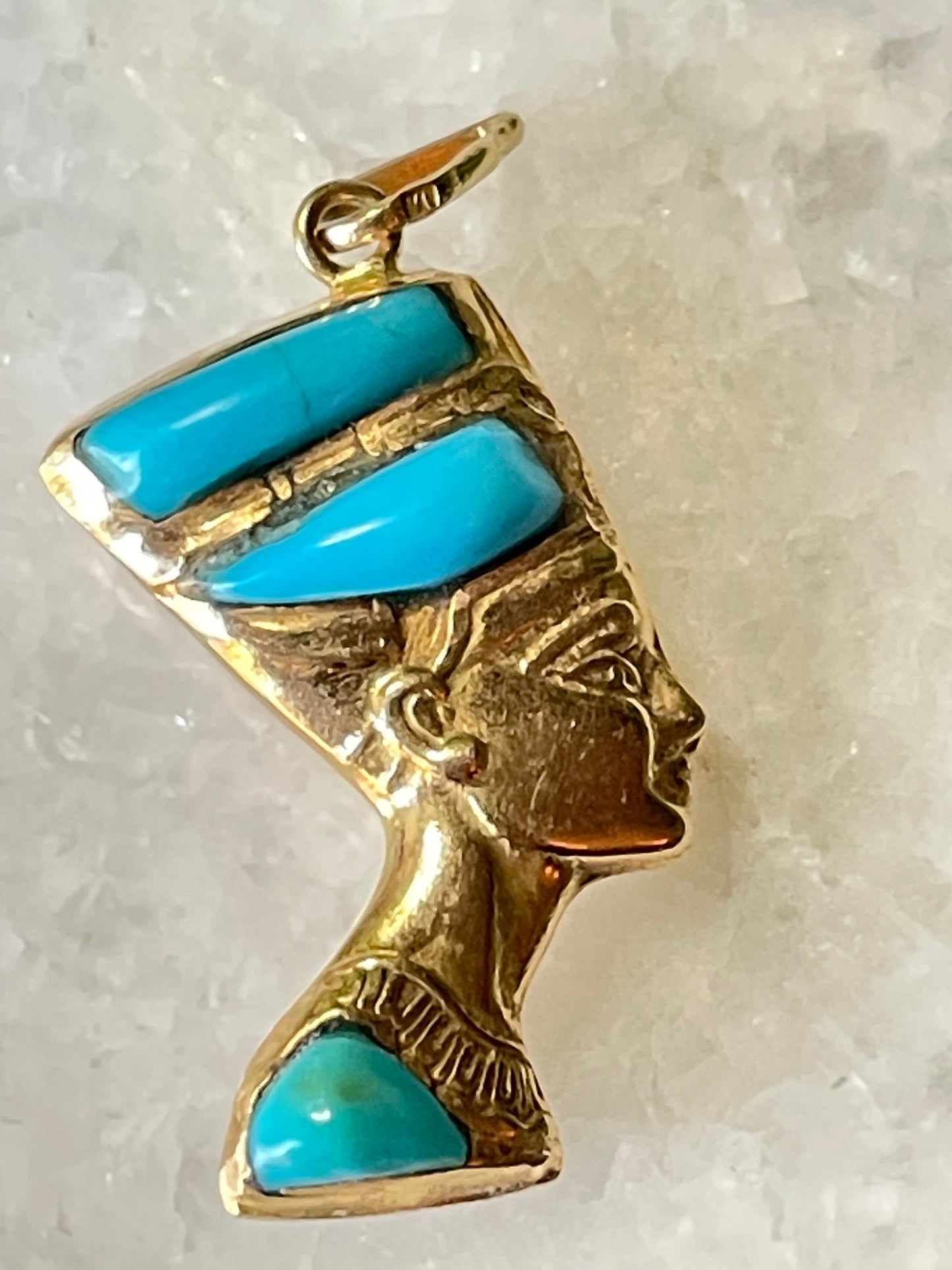 18k Reversible Nefertiti Pendant